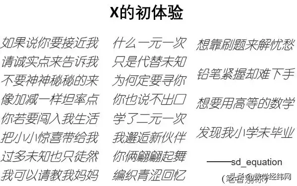 众人皆知的未知数x，但它背后的轶闻趣事你不一定知道！